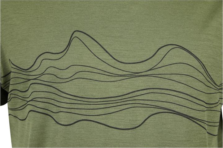 Actual product image Stoic Merino155 LaholmSt. Print T-Shirt Lines (5XL)