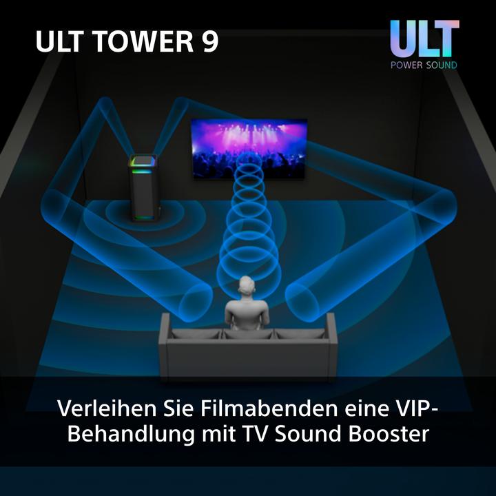 Actual product image Sony ULT Tower 9 (25 h, Electrical connection, Rechargeable battery operated)