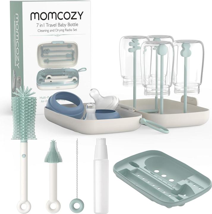 Image du produit Momcozy 7-in-1 Babyflaschenreiniger-Set GRN