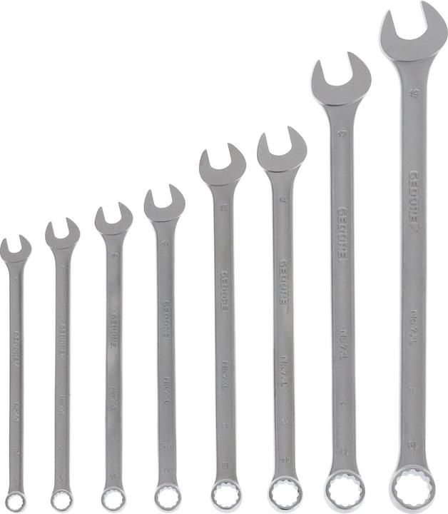 Actual product image Gedore Combination wrench set (19 mm, 8 mm, 9 mm, 12 mm, 15 mm, 18 mm, 13 mm, 14 mm, 17 mm, 11 mm, 10 mm, 16 mm)