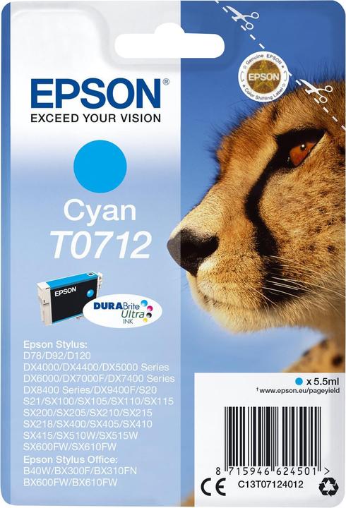 Produktbild Epson T0712 DuraBrite Ultra (C)