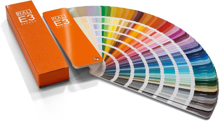 Image du produit RAL Nuancier E3, couleurs métalliques brillantes, semi-mates