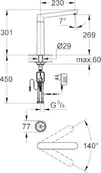 Image du produit Grohe K7 Digitale Mitigeur d'évier 31247 chromé - Fin de série -
