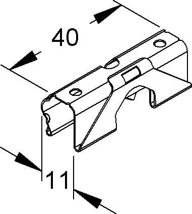 Image du produit Niedax RDHF 9 E2 (Trou de câble, 4 cm)