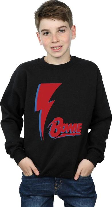 Produktbild David Bowie Red Bolt Sweatshirt Jungen (152, 158)