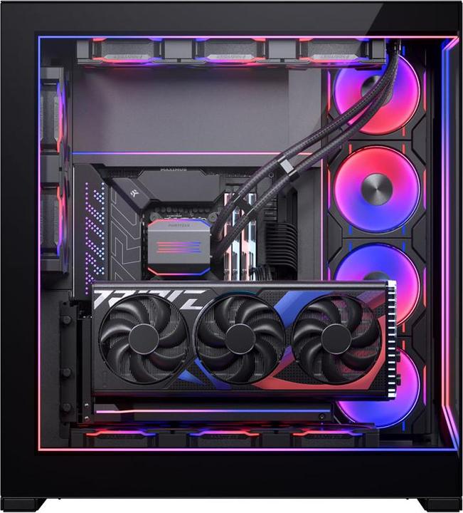 Produktbild Phanteks NV7 Premium DRGB Kit + Power-Hub, 3x für Aussenrahmen, 1x Mainboard Kabel-Cover - schwarz