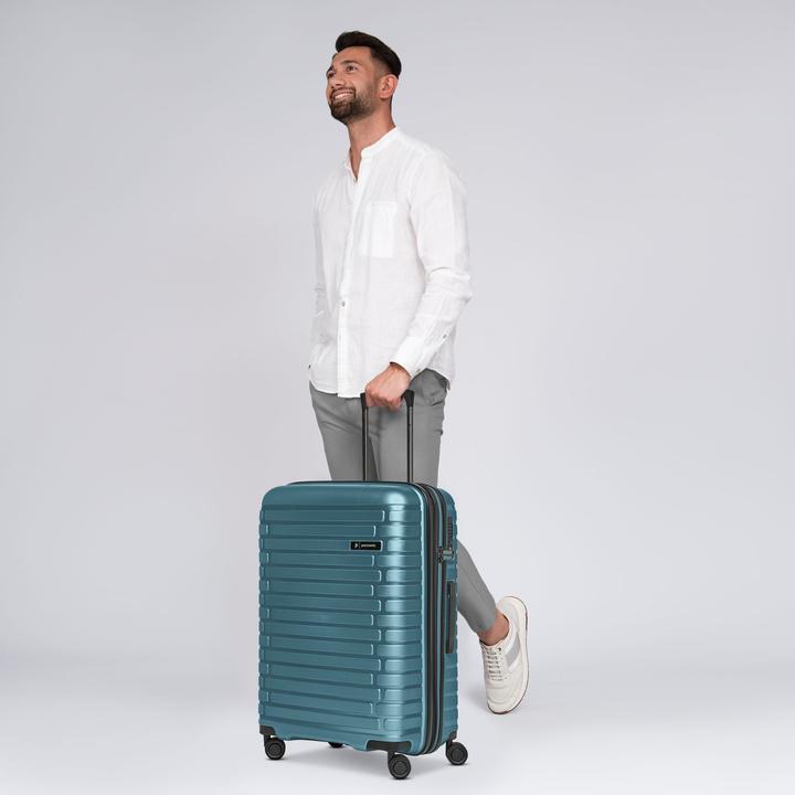 Immagine prodotto Pactastic Collezione 04 THE MEDIUM + carrello a 4 ruote M 66 cm con piega elastica (67 l, M (50 - 90l))