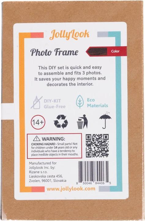 Actual product image Jollylook Instax Mini picture frame - wooden kit accessories - nature