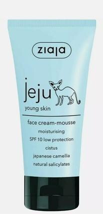 Actual product image Ziaja Jeju Young Skin (50 ml, 24h cream, Up to SPF 10)