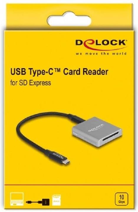 Immagine prodotto Delock Lettore di schede esterno USB-C per schede di memoria SD Express (USB 3.2 Gen 2)