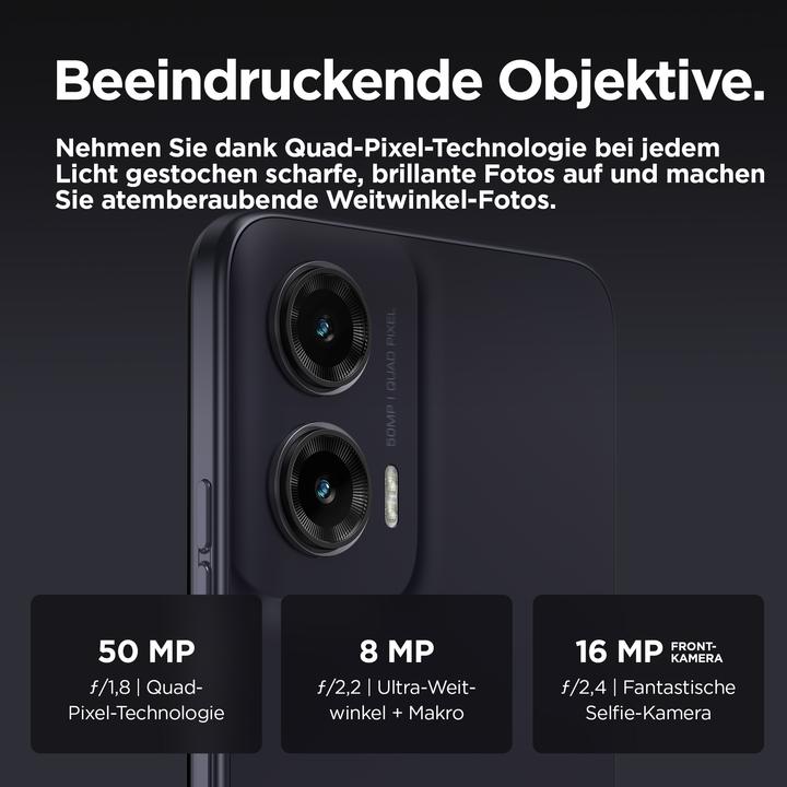 Actual product image Motorola Moto G35 (256 GB, Midnight Black, 6.72", SIM + eSIM, 50 Mpx, 5G)