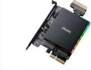 Actual product image Akasa AK-PCCM2P-04 - PCIe - M.2 - Black - Passive