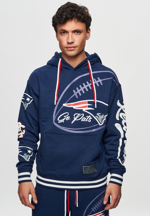 Produktbild Recovered Re:covered Fleece Hoody - PATCHES New England Patriots - 3XL (3XL)