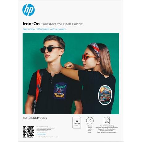 Image du produit HP Iron-On Transfers for Dark Fabric A4 (210 x 297 mm) 10 sheets (10 x)