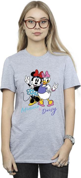 Actual product image Disney Womens/Ladies Minnie Mouse And Daisy Cotton Boyfriend T-Shirt (M)