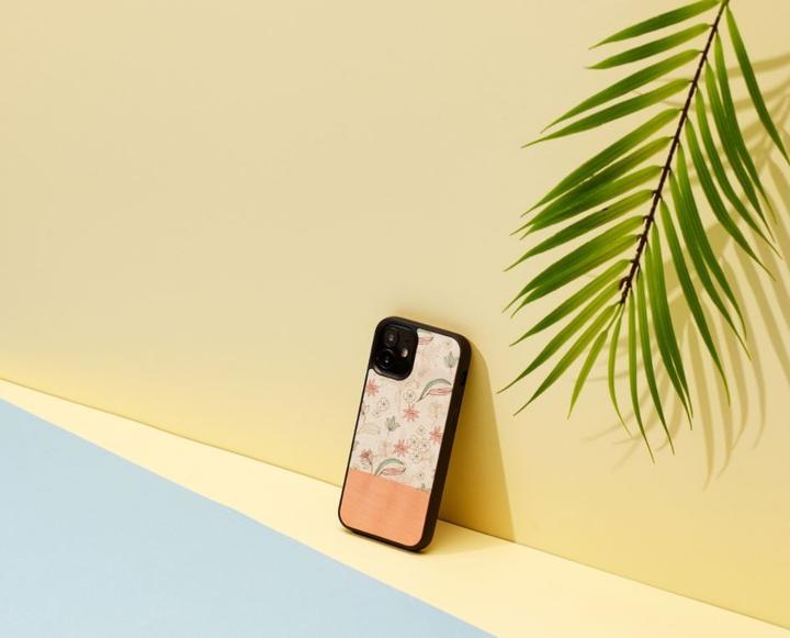 Image du produit Man&Wood coque pour iPhone 12 mini rose flower black (Apple iPhone 12 mini)