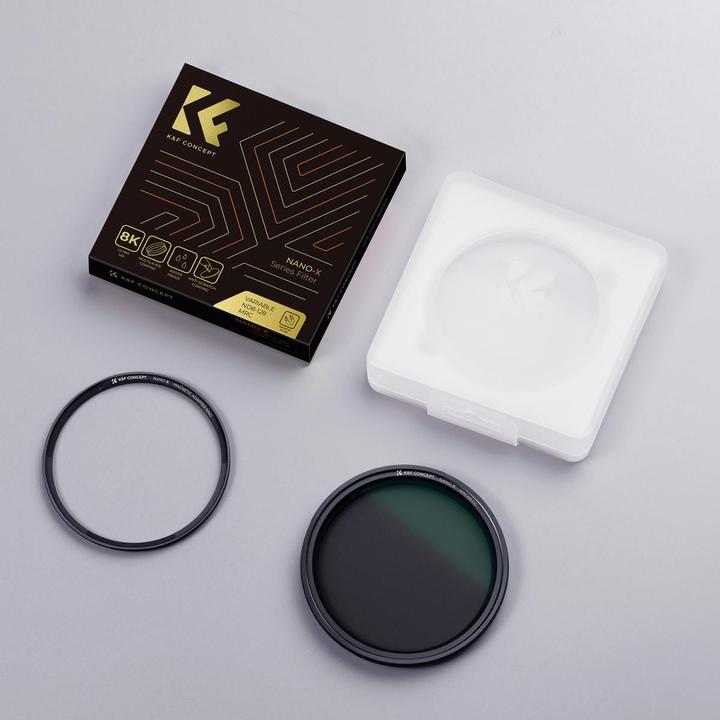 Image du produit K&F Concept Concept Filtre ND variable ND8-128 Nano X Magnetic 52mm (52 mm, Filtre gris neutre, 128 mm)