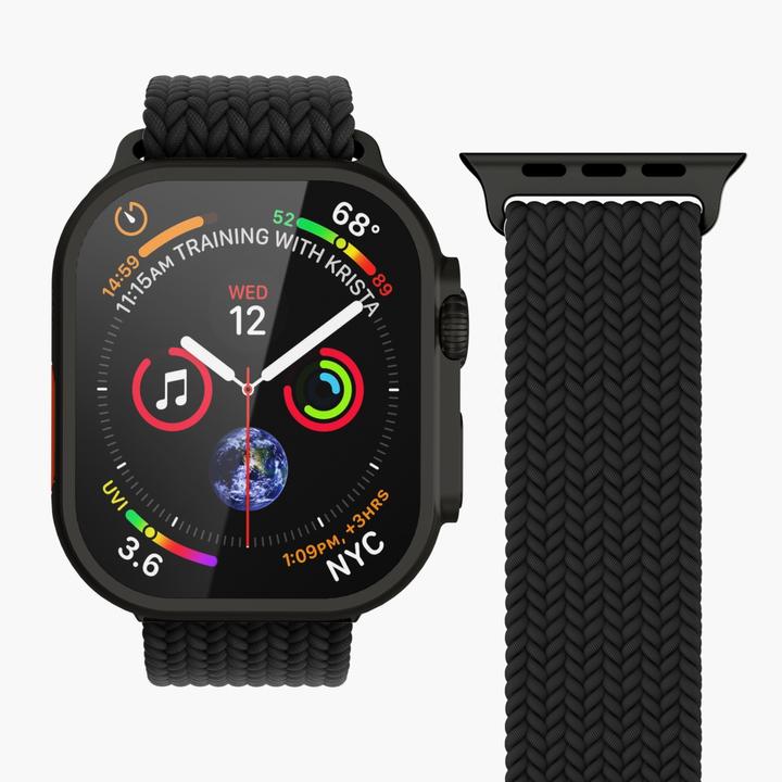 Actual product image Vonmählen Woven Loop 38 | 40 | 41mm One Size - All Black (Nylon)