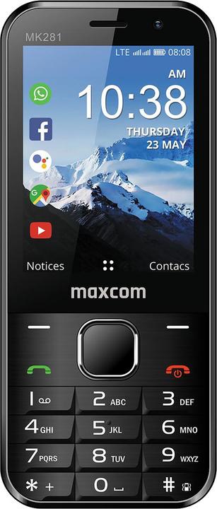 Produktbild Maxcom MK 281 Kaios System 4G VoLTE phones (0.51 GB, Black)