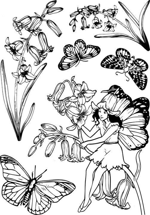 Produktbild Ciao Bella Silikonstempel "Enchanted Land", Fairy of Happiness