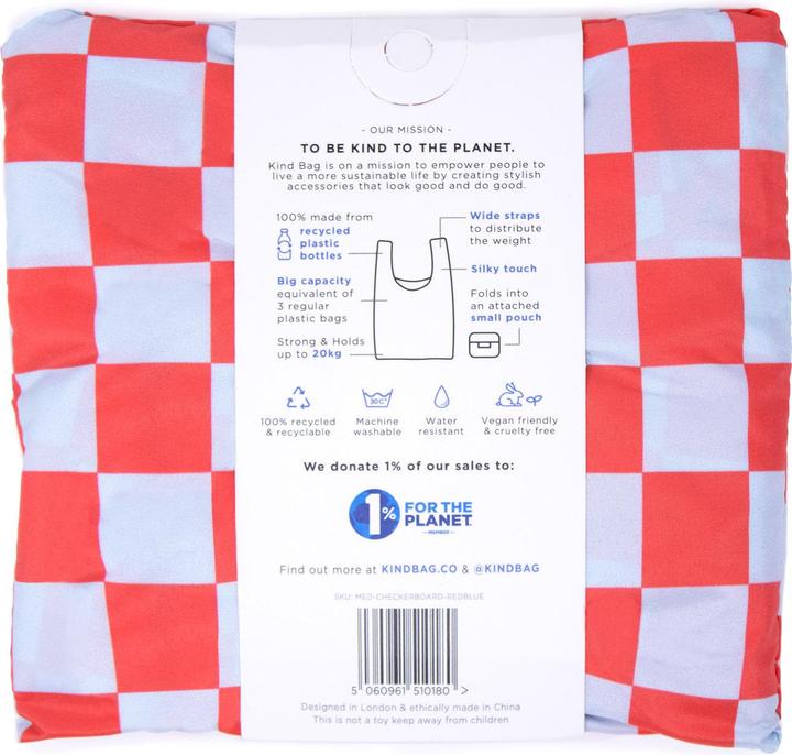 Nährwerte und Zutaten Kind Bag Medium Bag Checkerboard red + Blue