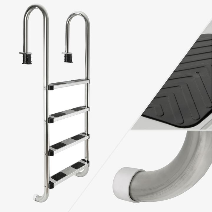 Actual product image Arebos Stainless steel pool ladder