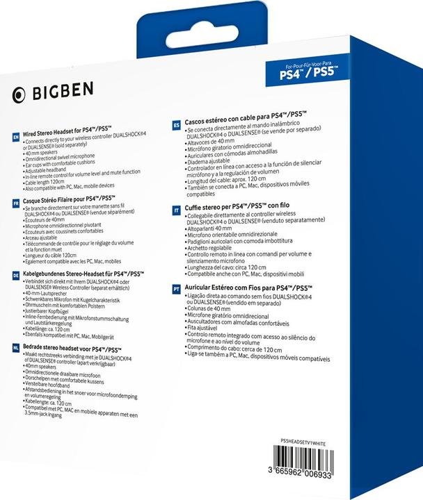 Produktbild Nacon Gaming BigBen V1 (Kabelgebunden)