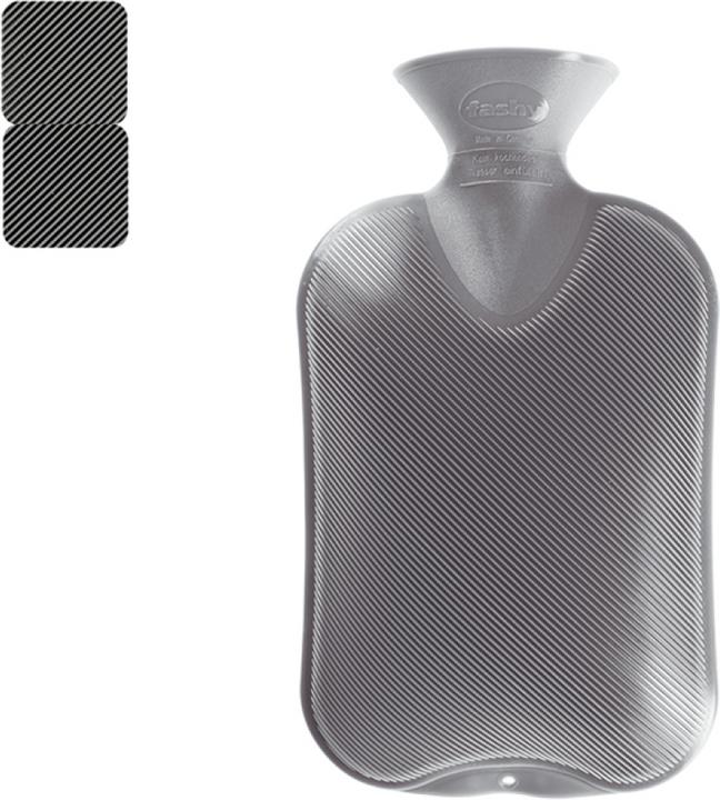 Produktbild Fashy Waermflasche Doppellamelle L anthrazit (2 l)