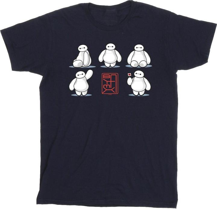 Immagine prodotto Disney Big Hero 6 Baymax Many Poses Maglietta Ragazze (140, 146)