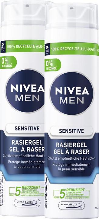 NIVEA Sensitive Rasiergel DUO (400 ml, Rasiergel)