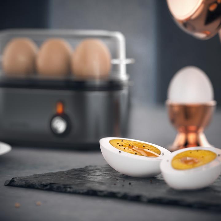 Immagine prodotto Arendo Set per la colazione, tostapane a 2 fessure lunghe con piano per il pane e scaldauova per 3 uova