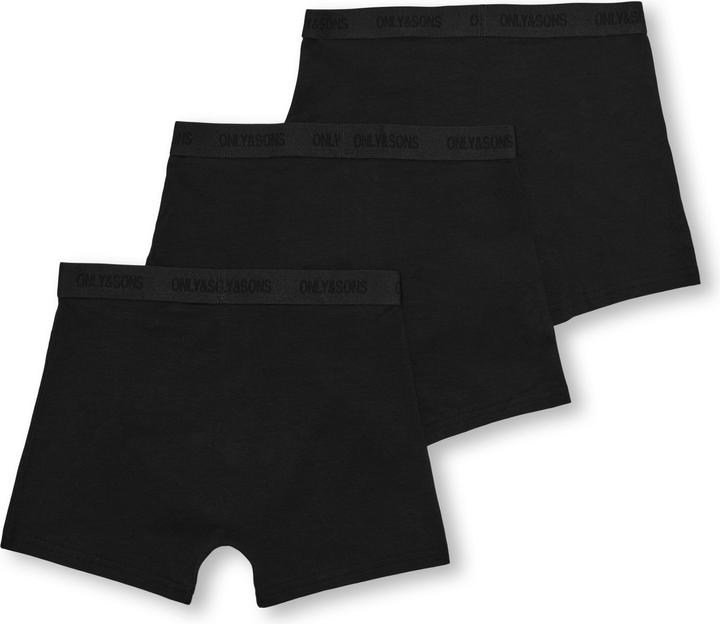 Produktbild Only & Sons Osjfitz Solid Black Boxer 3pk. Acc Noos (146)