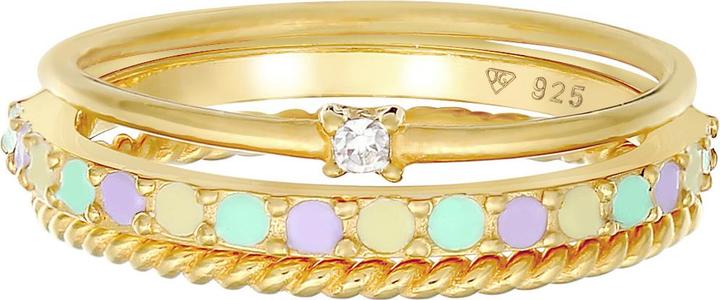 Immagine prodotto Elli Anello a fascia, set di anelli (64, 925 Argento)