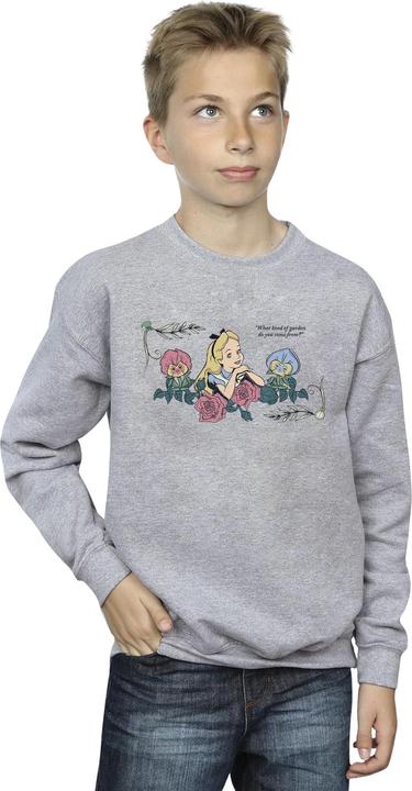 Actual product image Disney Boys Alice In Wonderland What Kind Of Garden Sweatshirt (152, 158)