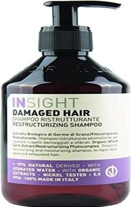 Produktbild Insight Damaged Hair Restructurizing Shampoo Deep Nourishing Treatment 400ml (400 ml, Flüssiges Shampoo)