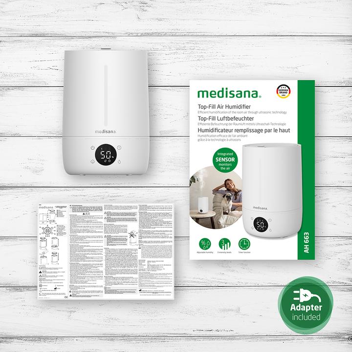 Produktbild Medisana AH 663 Luftbefeuchter 1 St. (30 m²)