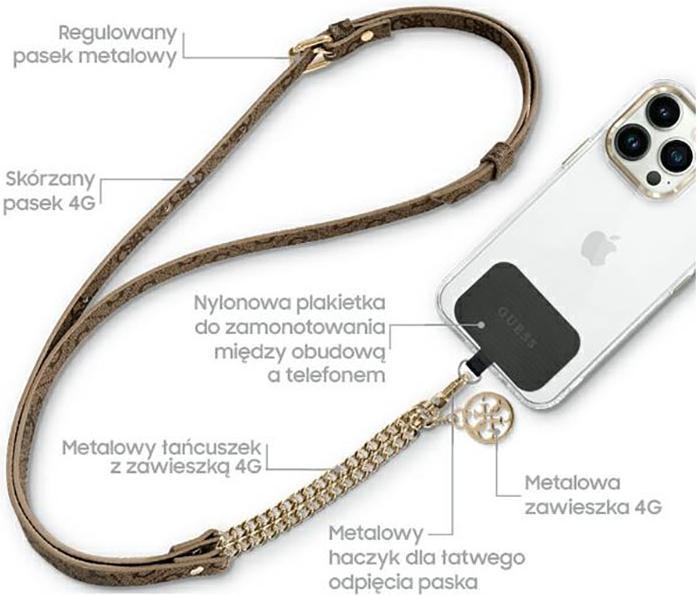 Immagine prodotto Guess GUUC4MG4EW Cinturino universale CBDY marrone/marrone 4G Catena