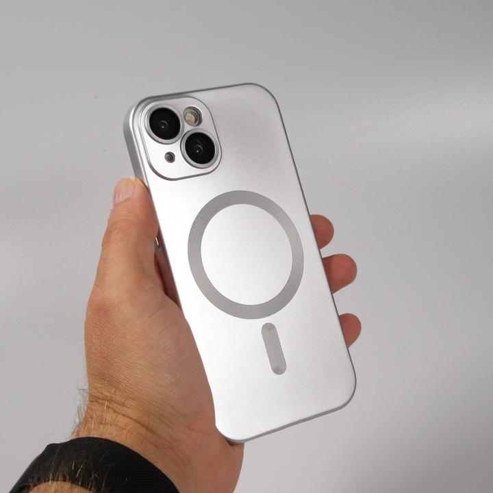 Produktbild PhoneLook Hülle Gummi weich mit Kameraschutzglas MagSafe (Apple iPhone 15 Plus)