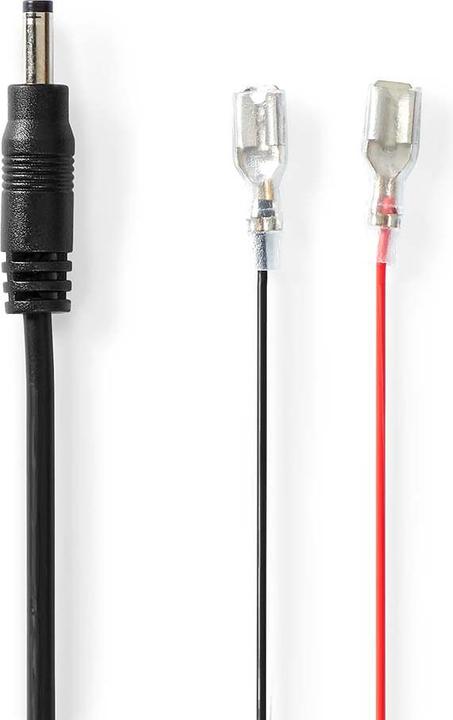 Actual product image Nedis Power cable | F1 | DC socket | Straight | Straight | Copper | 2.00 m | Round | PVC | Black | Carto