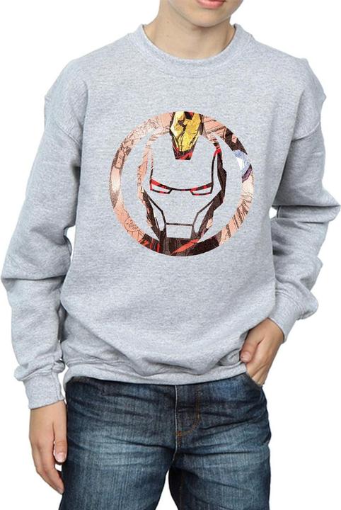 Image du produit Sweatshirt garçon Iron Man Montage Symbol (152, 158)