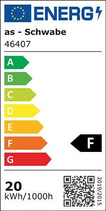 Energie-Label As - Schwabe LED Strahler mit Bewegungsmelder (2000 lm, IP44)