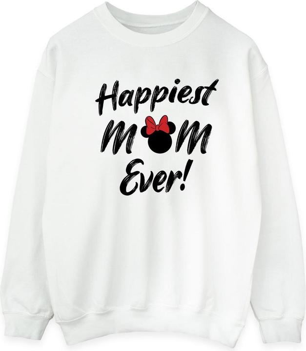 Disney Minnie Mouse Happiest Mom Ever Sweatshirt (S)