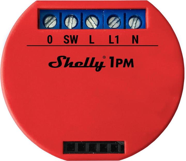 Produktbild Shelly WLAN-Schaltaktor 1PM WiFi-Switch mit Leistungsmessung (Schaltaktor)