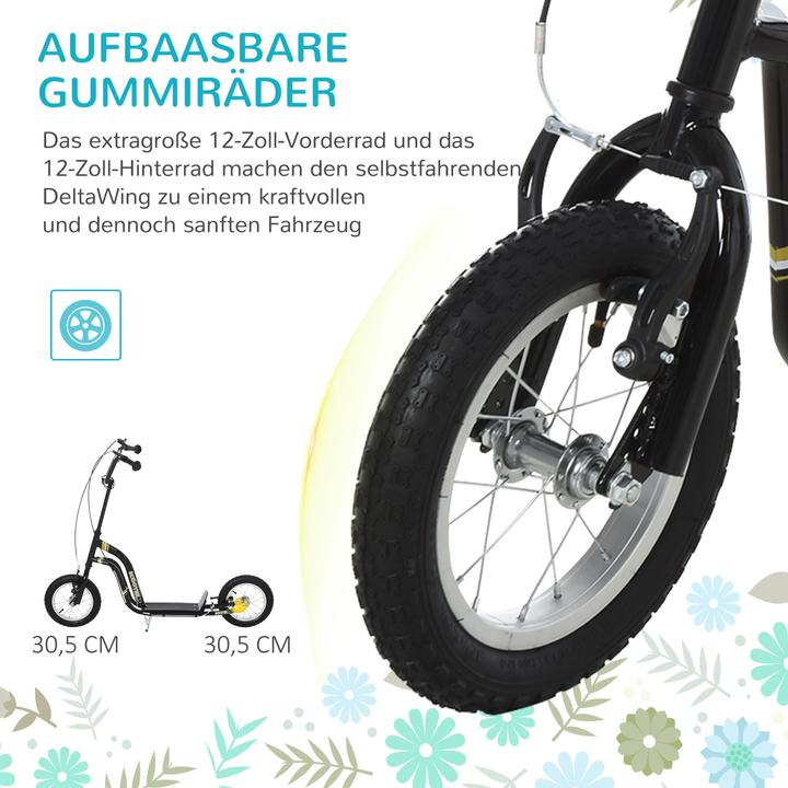 Actual product image Homcom Pedal scooter with handbrake