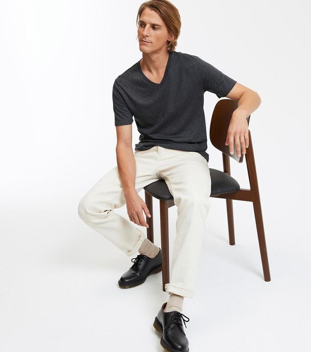 Image du produit La Redoute Collections T-Shirt mit V-Ausschnitt (M)