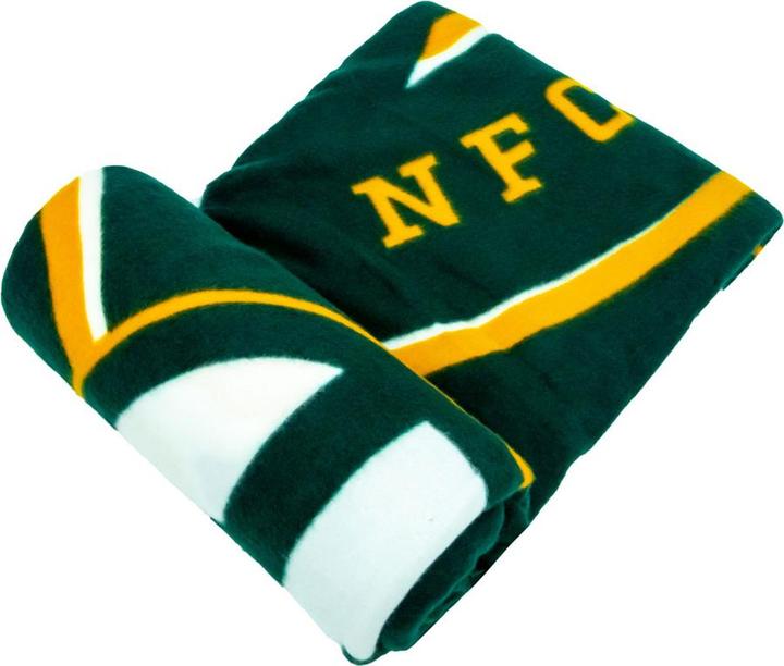 Produktbild Green Bay Packers Überwurf Fleece Wappen (150 x 125 cm)