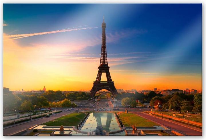 Image du produit Trenddeko Tour Eiffel au coucher du soleil (150 x 100 cm)