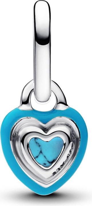 Produktbild Pandora Türkisfarbener Herz-Mini-Anhänger (Silber 925)