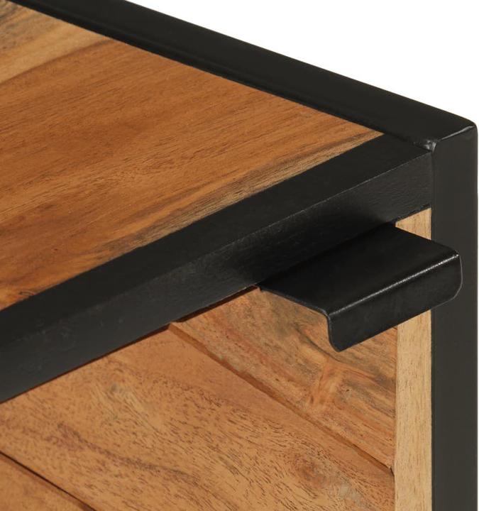 Image du produit VidaXL Armoire de salle de bain en acacia et fer (40 x 30 x 60 cm)