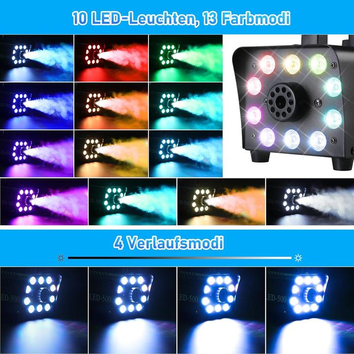 Immagine prodotto Mamizo Mini-Nebelmaschine mit LED-Licht und Fernbedienung